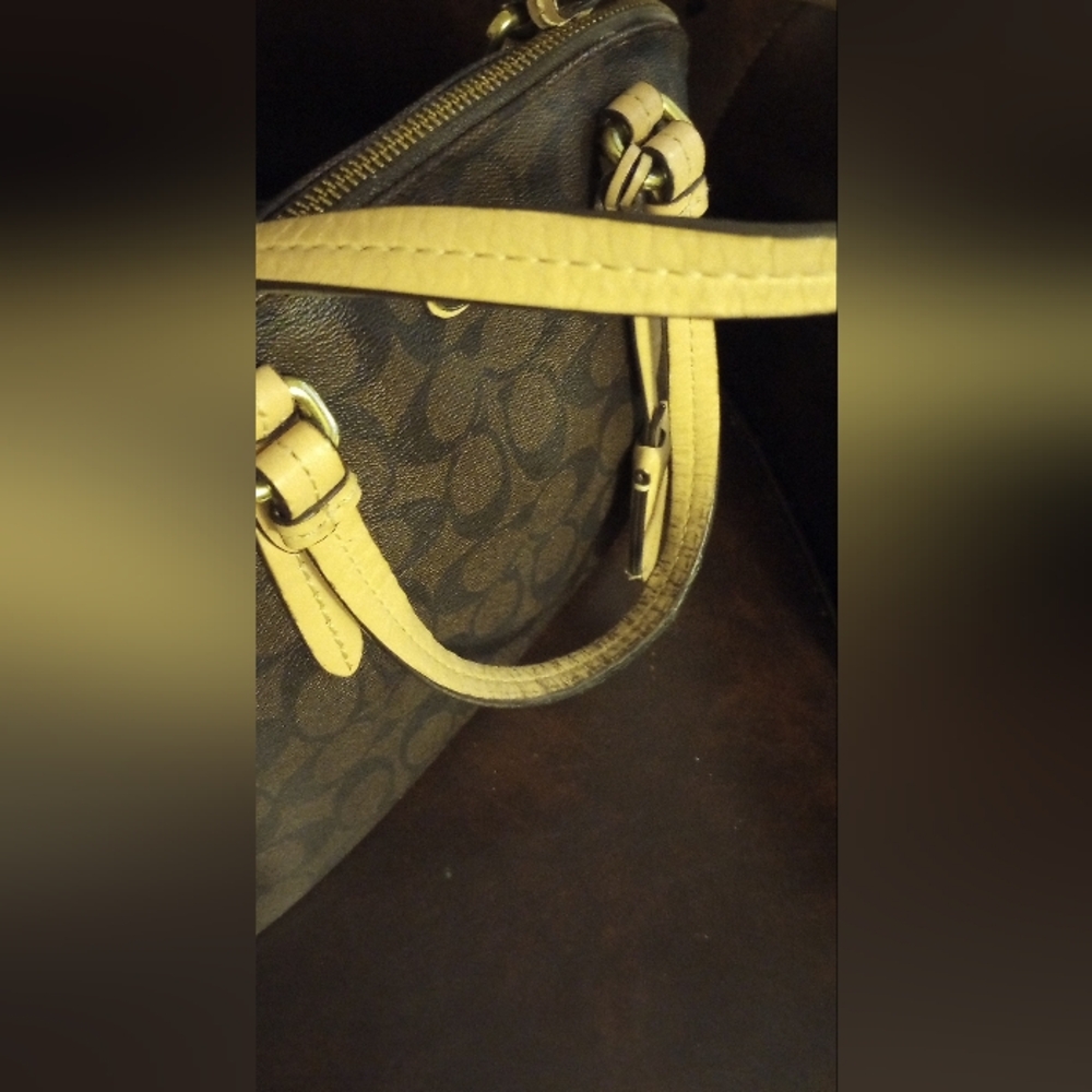 Coach Brown Signature Handbag. Duplicate Listing. - Picture 9 of 16